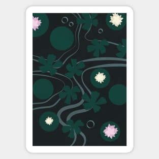 Lake at Night Sticker